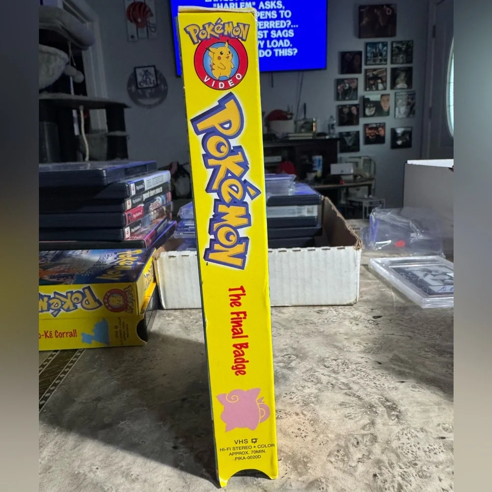 Pokemon The Final Badge VHS with Yellow and Blue